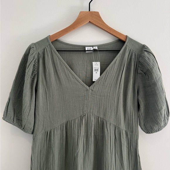 Gap Factory Gauze Puff Sleeve Mini‎ Dress XS - Picture 3 of 11
